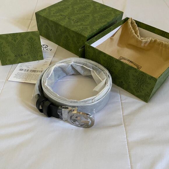 Gucci reversible belt with interlocking G buckle - size 100 EU / 40 US - Picture 7 of 8